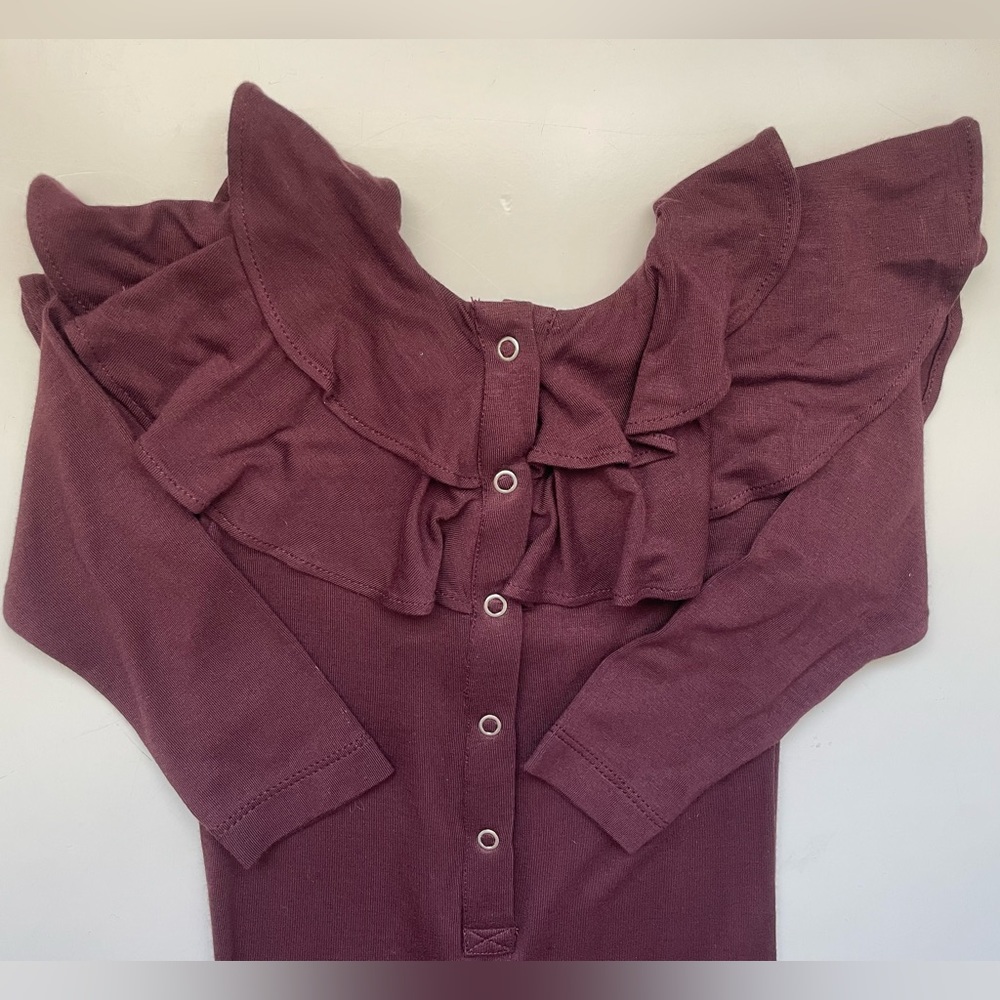 Kate Quinn Organic Bamboo Ruffle Jumpsuit Romper - Picture 4 of 5